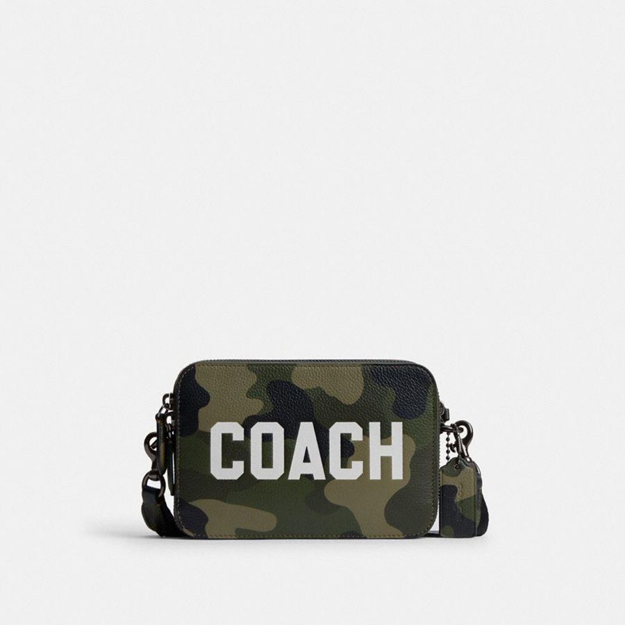 Bolsa Cruzada COACH Hombre Verde | IHVJ42053
