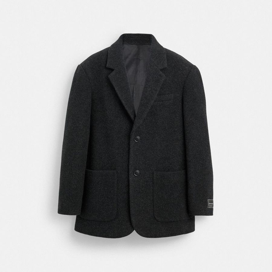 Chaqueta COACH Hombre Gris | UWAF81795