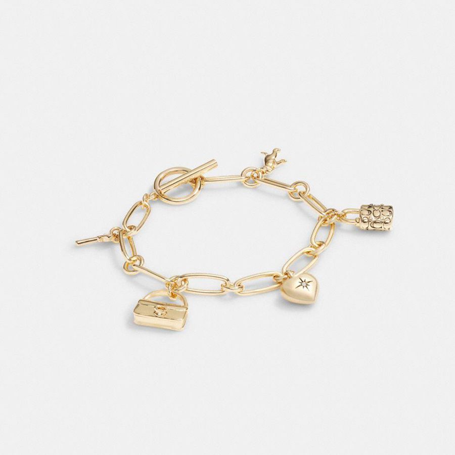 Joyería COACH Mujer Doradas | CMJQ40689