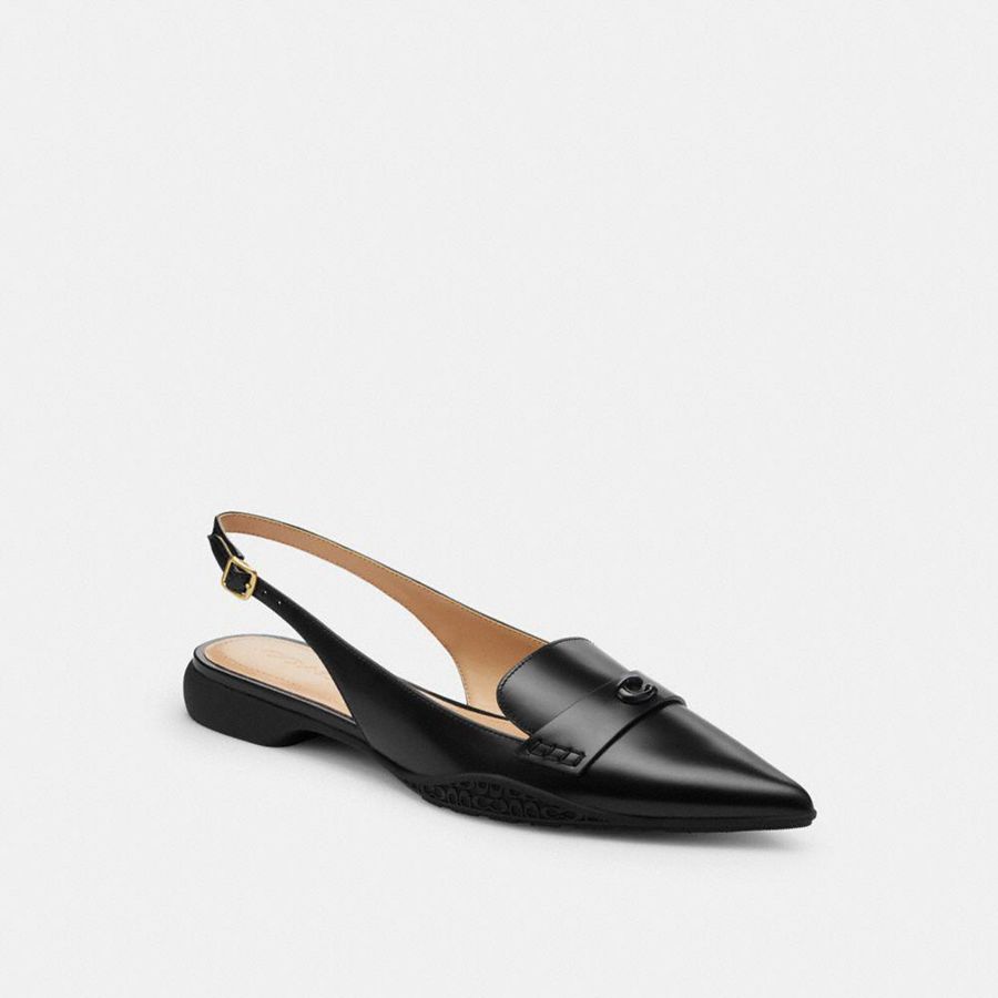 Mocasines COACH Mujer Negras | GBON41706