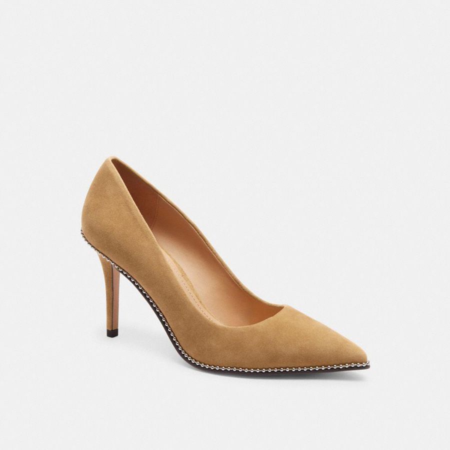 Tacones COACH Mujer Marrones | NSAM84193