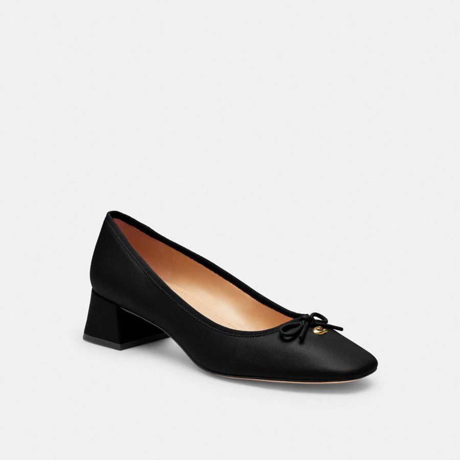 Tacones COACH Mujer Negras | KHLX34218